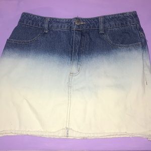 forever 21 ombre jean skirt
